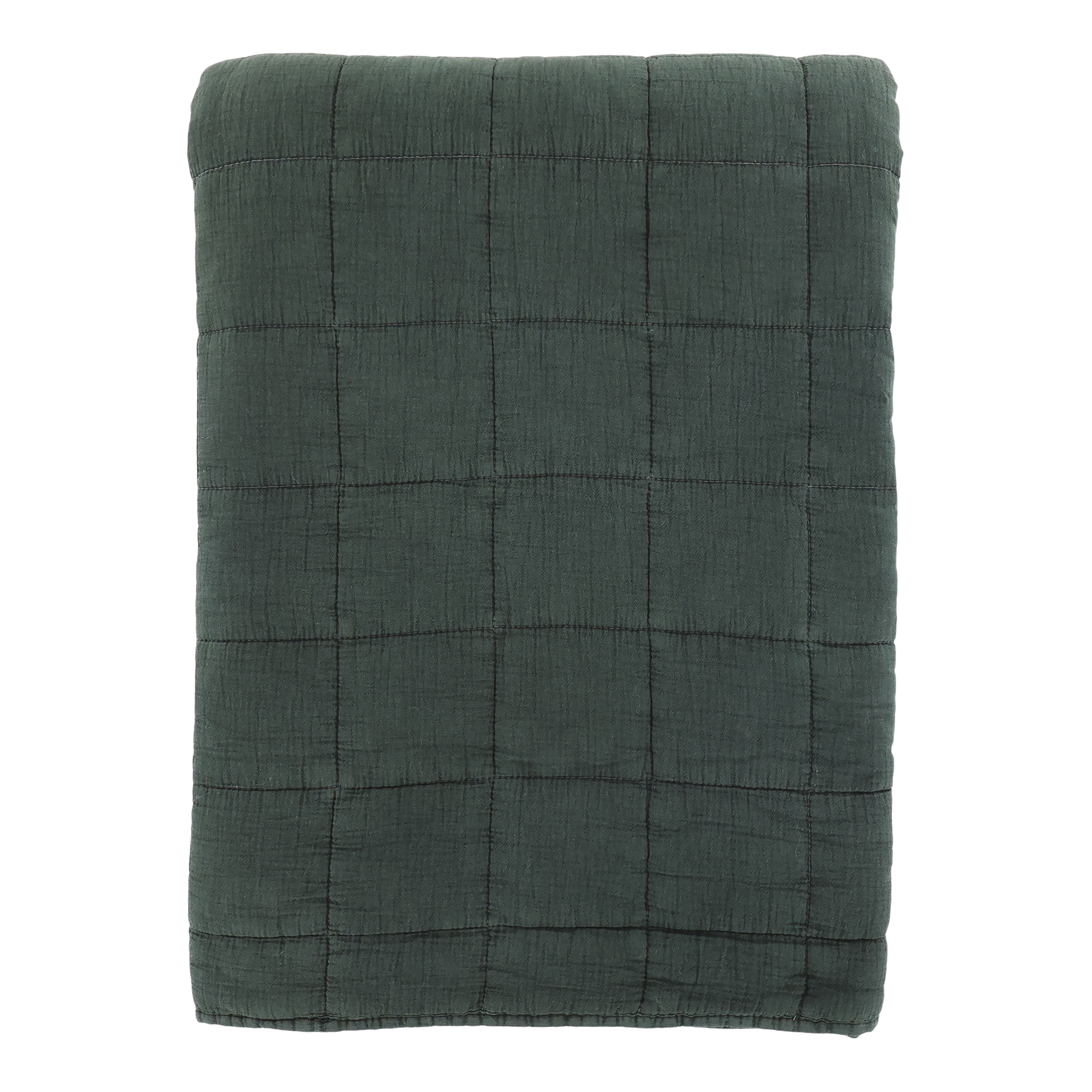 Chic Antique päiväpeitto tummanvihreä 240 x 240 cm