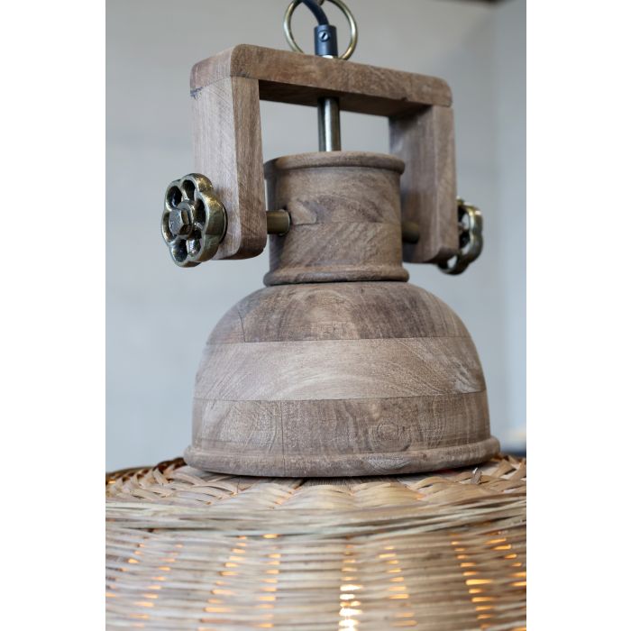 Chic Antique rottinkinen riippuvalaisin 31 cm