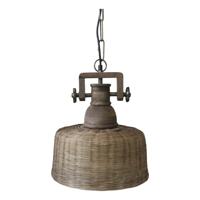 Chic Antique rottinkinen riippuvalaisin 31 cm