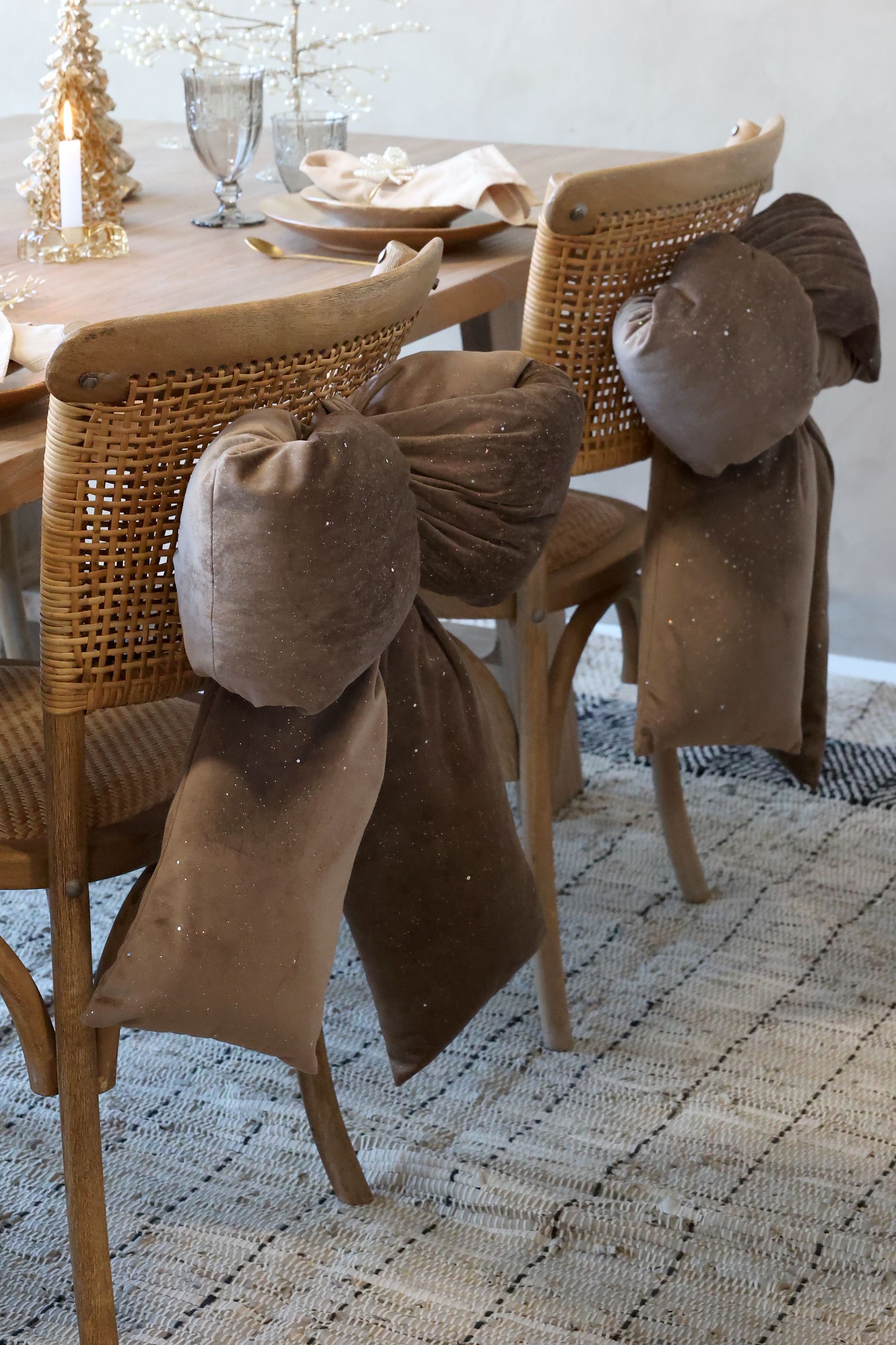 Chic Antique samettirusetti ruskea