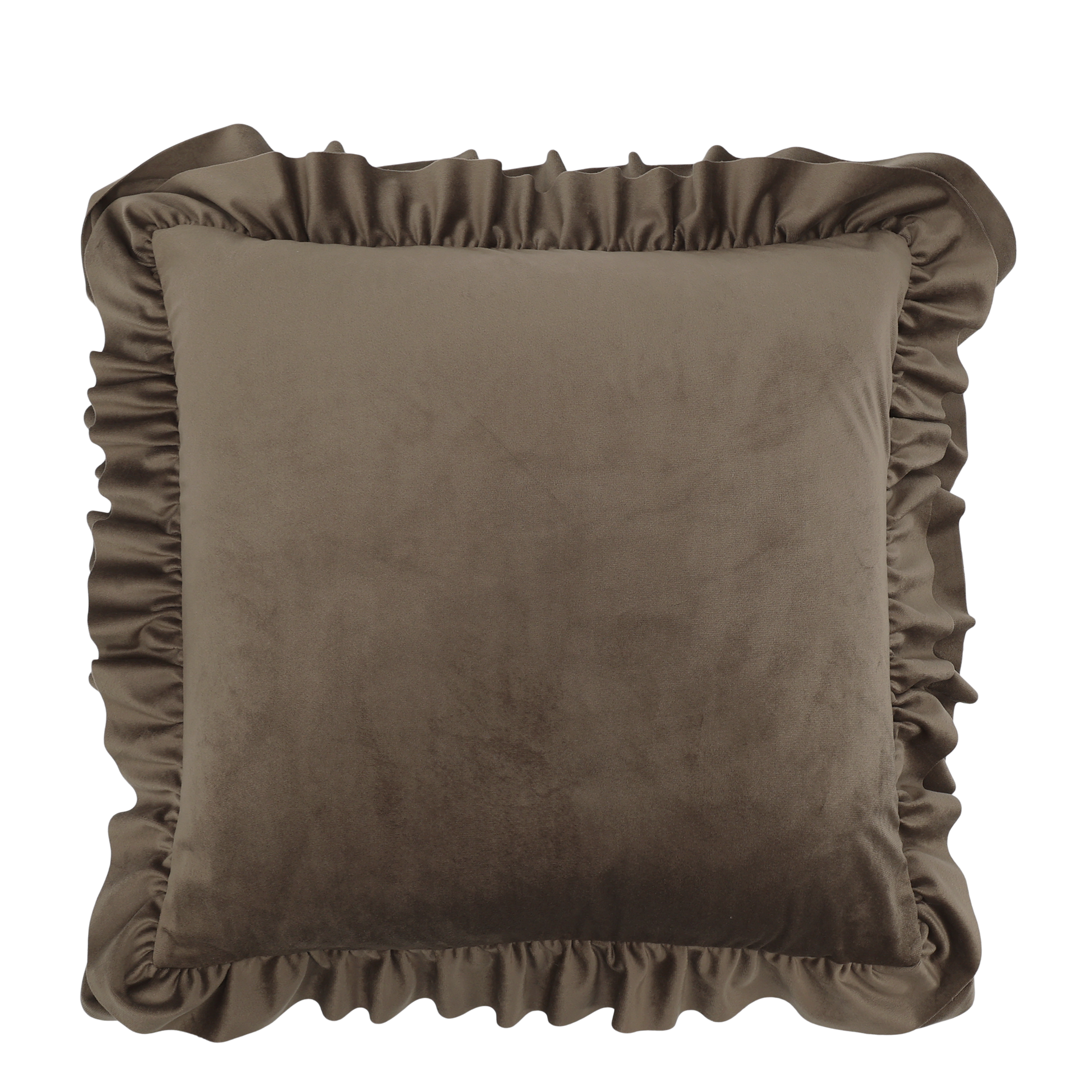 Chic Antique tyynynpäällinen samettia ruskea