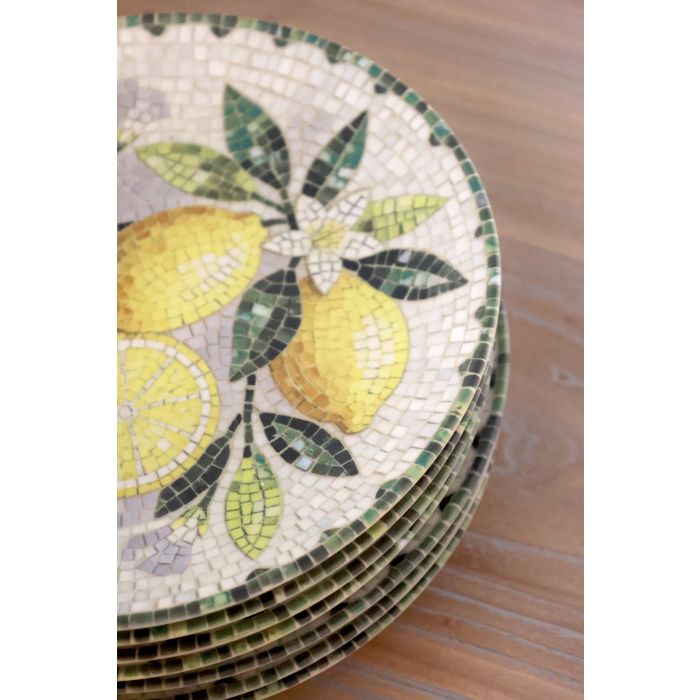 Chic Antique sitruuna mosaiikkilautanen 21 cm