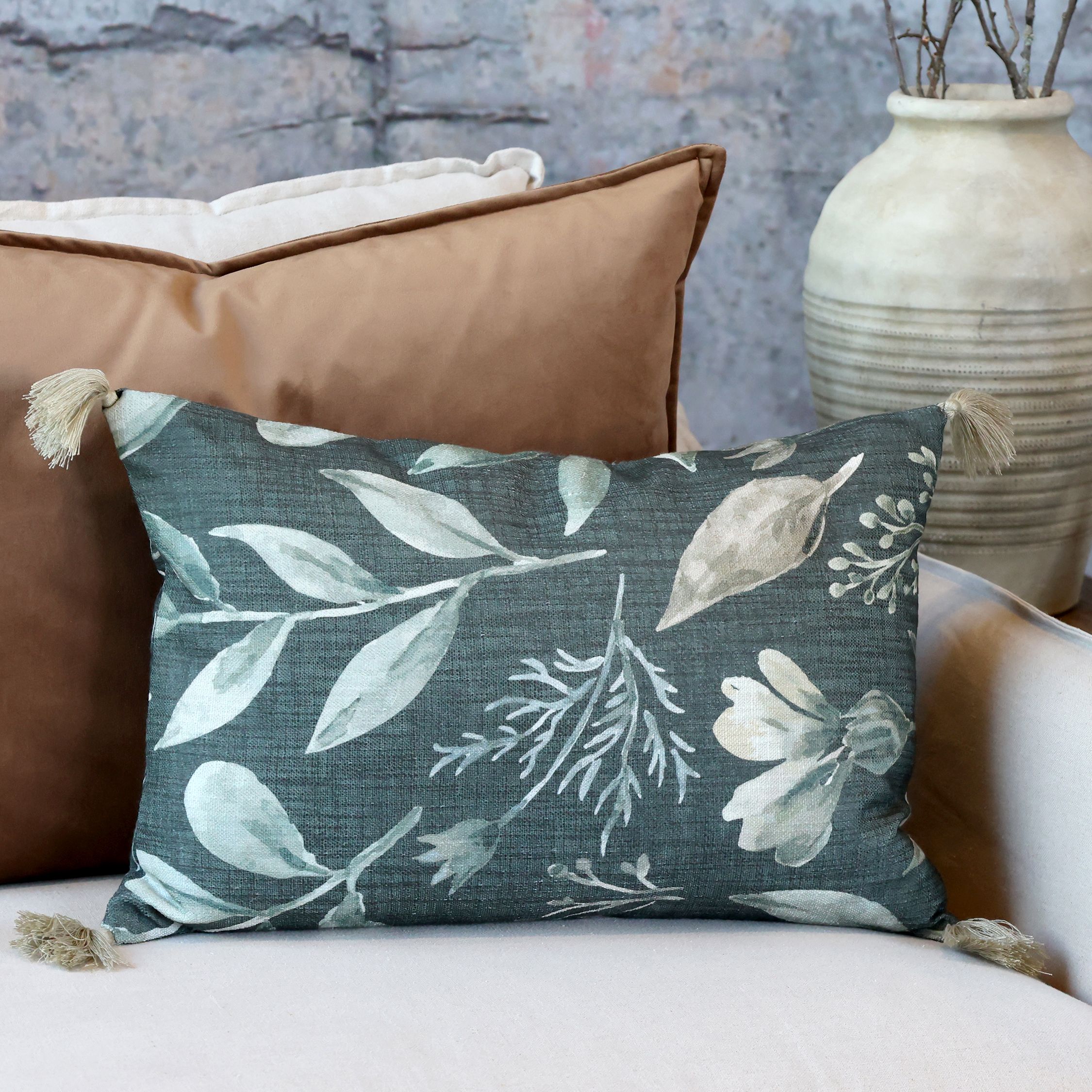 Chic Antique Aix tyynynpäällinen vihreä 35 x 50 cm