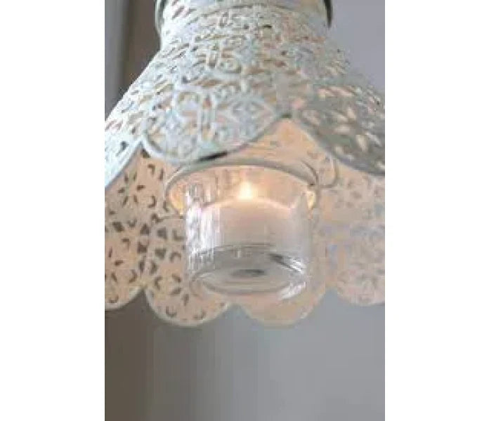 Chic Antique ripustettava tuikkulyhty valkoinen 18 cm