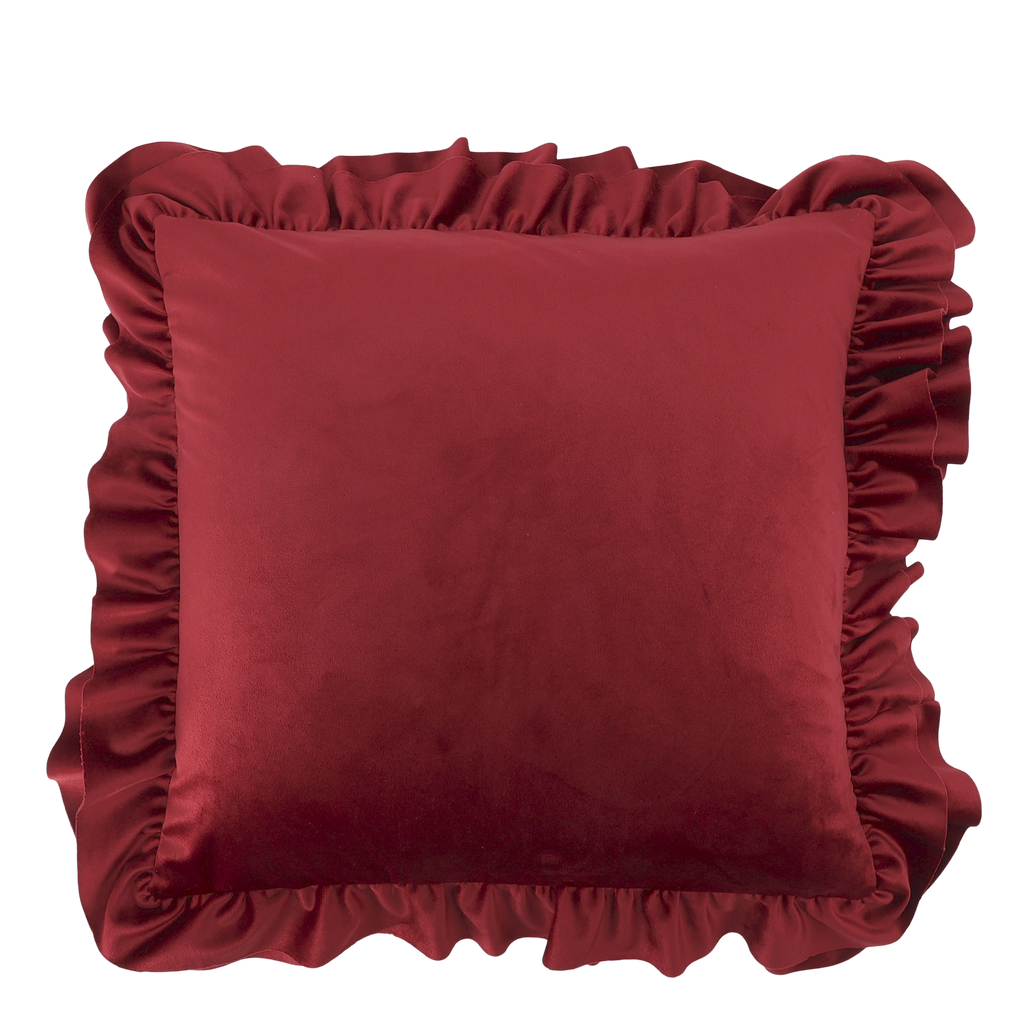 Chic Antique tyynynpäällinen samettia punainen