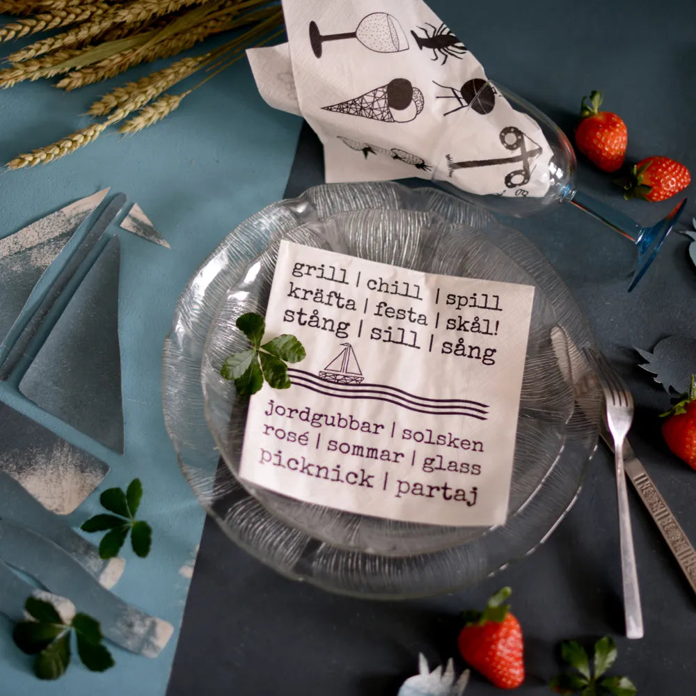 Erika Tubbin servetit 33 x 33 cm 20kpl - Sommar