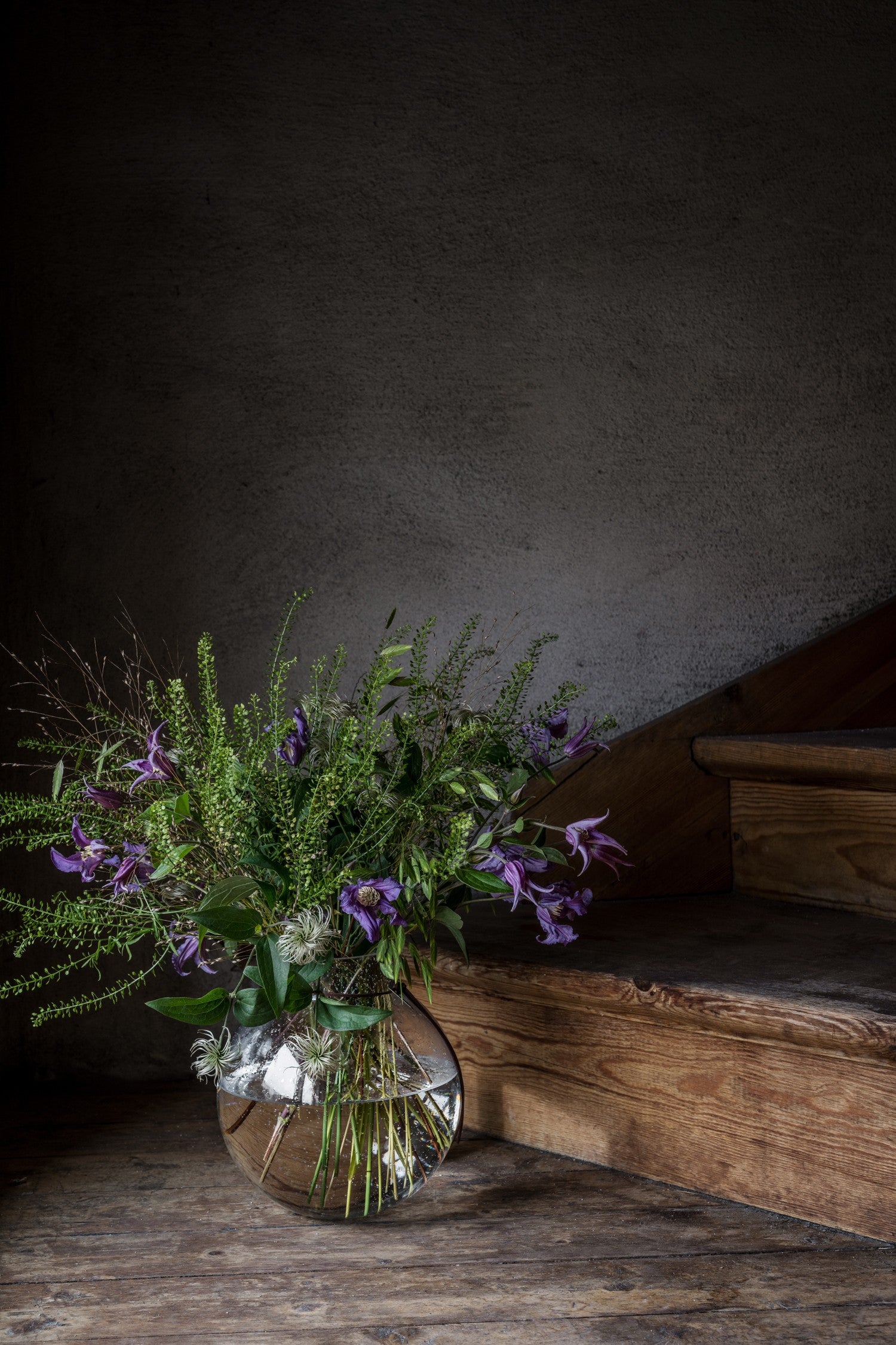 ERNST pyöreä lasimaljakko kupla 22 cm