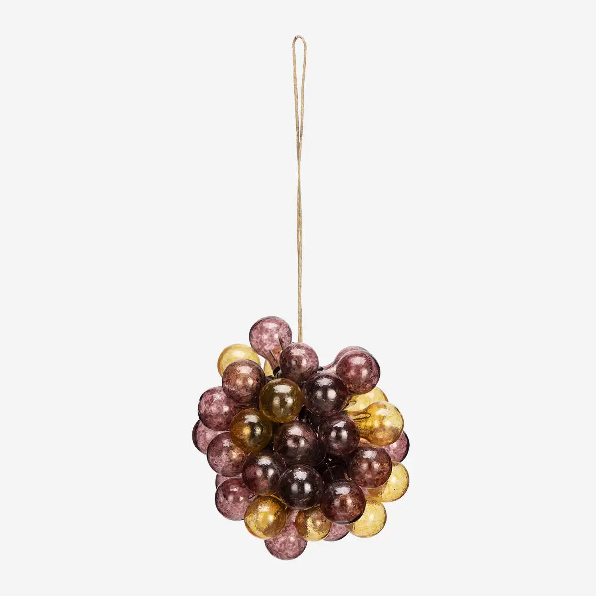 Madam Stoltz lasikoriste lila / ruskea 10 cm