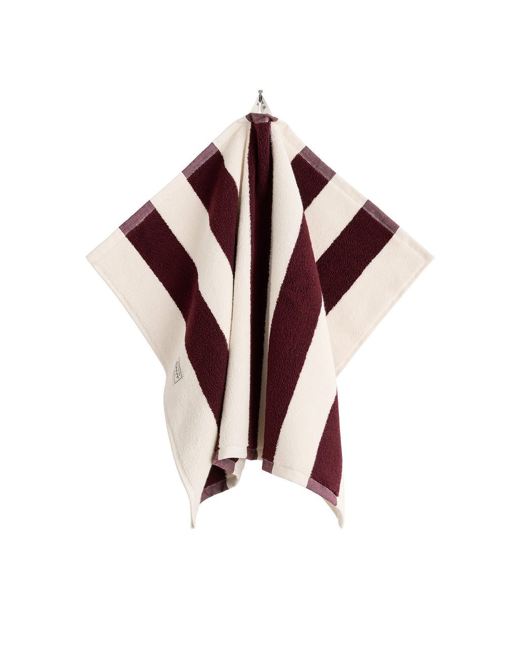 GANT Home Organic Premium Towel Stripe Darkened Wine pyyhe 50 x 70 cm