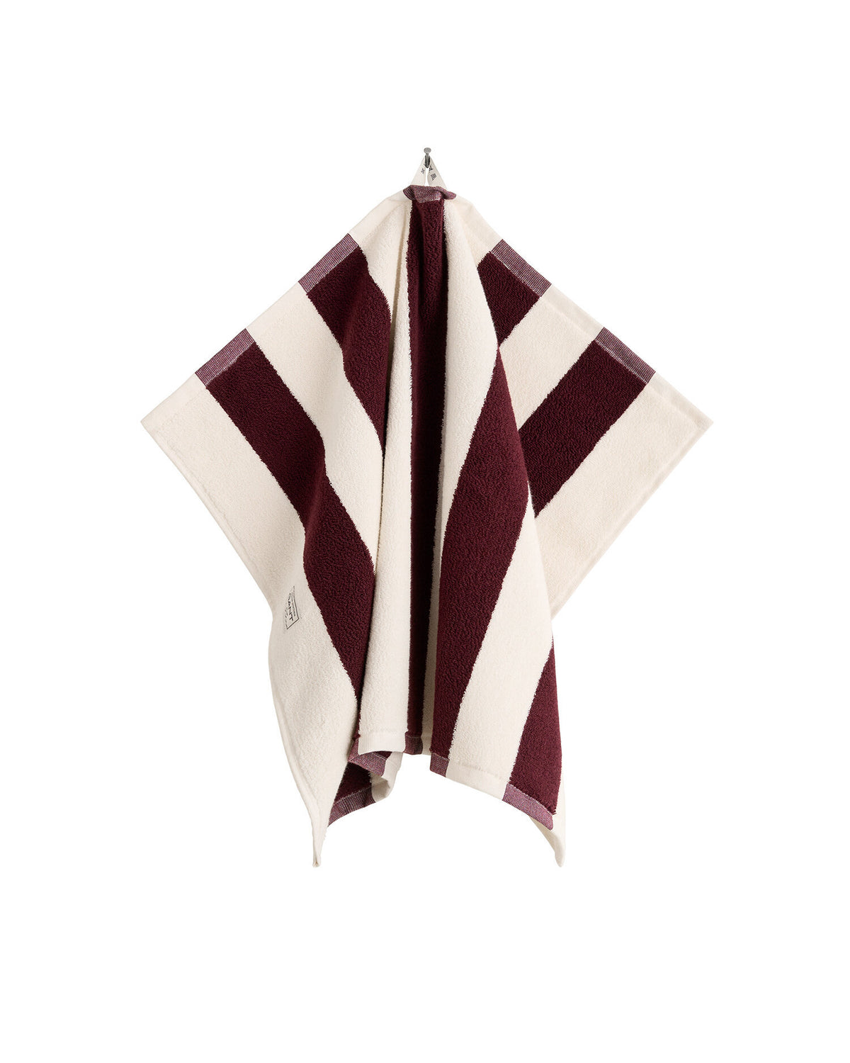 GANT Home Organic Premium Towel Stripe Darkened Wine pyyhe 50 x 70 cm