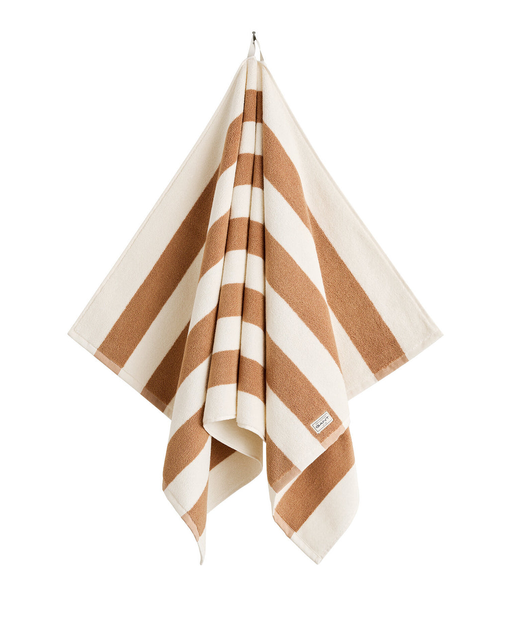 GANT Home Organic Premium Towel Stripe Butternut Beige pyyhe 70 x 140 cm