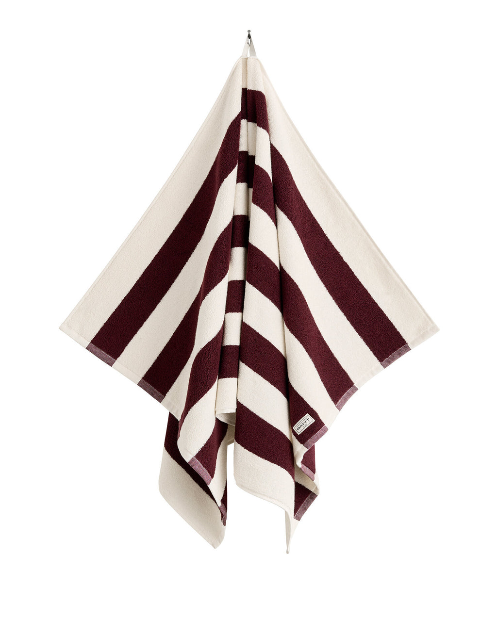 GANT Home Organic Premium Towel Stripe Darkened Wine pyyhe 70 x 140 cm
