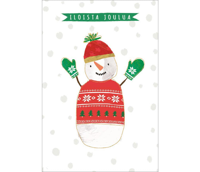 Hammond Gower joulukortti - Lumiukko