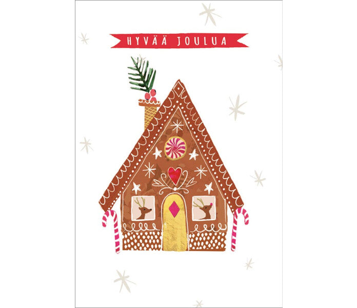 Hammond Gower joulukortti - Piparkakkutalo