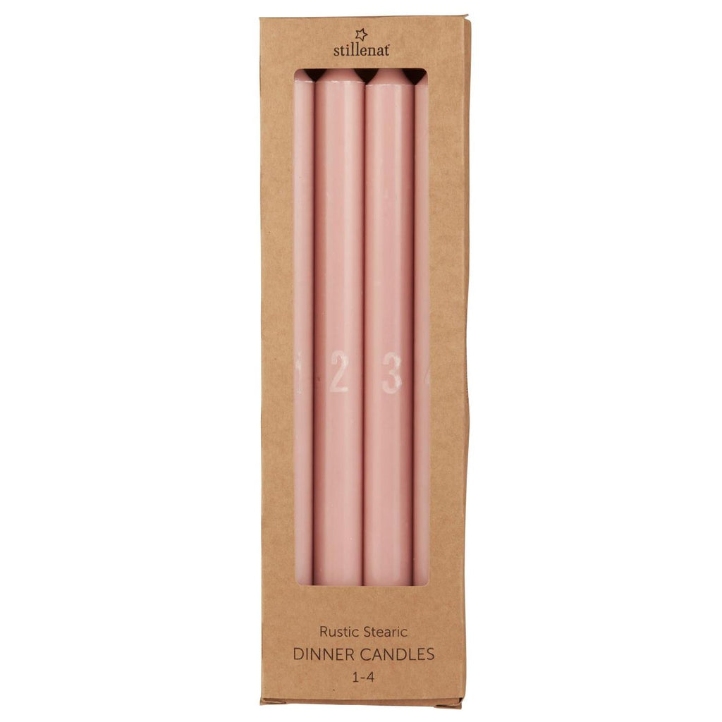 Ib Laursen adventtikynttilät 1–4 roosa 29 cm 4kpl