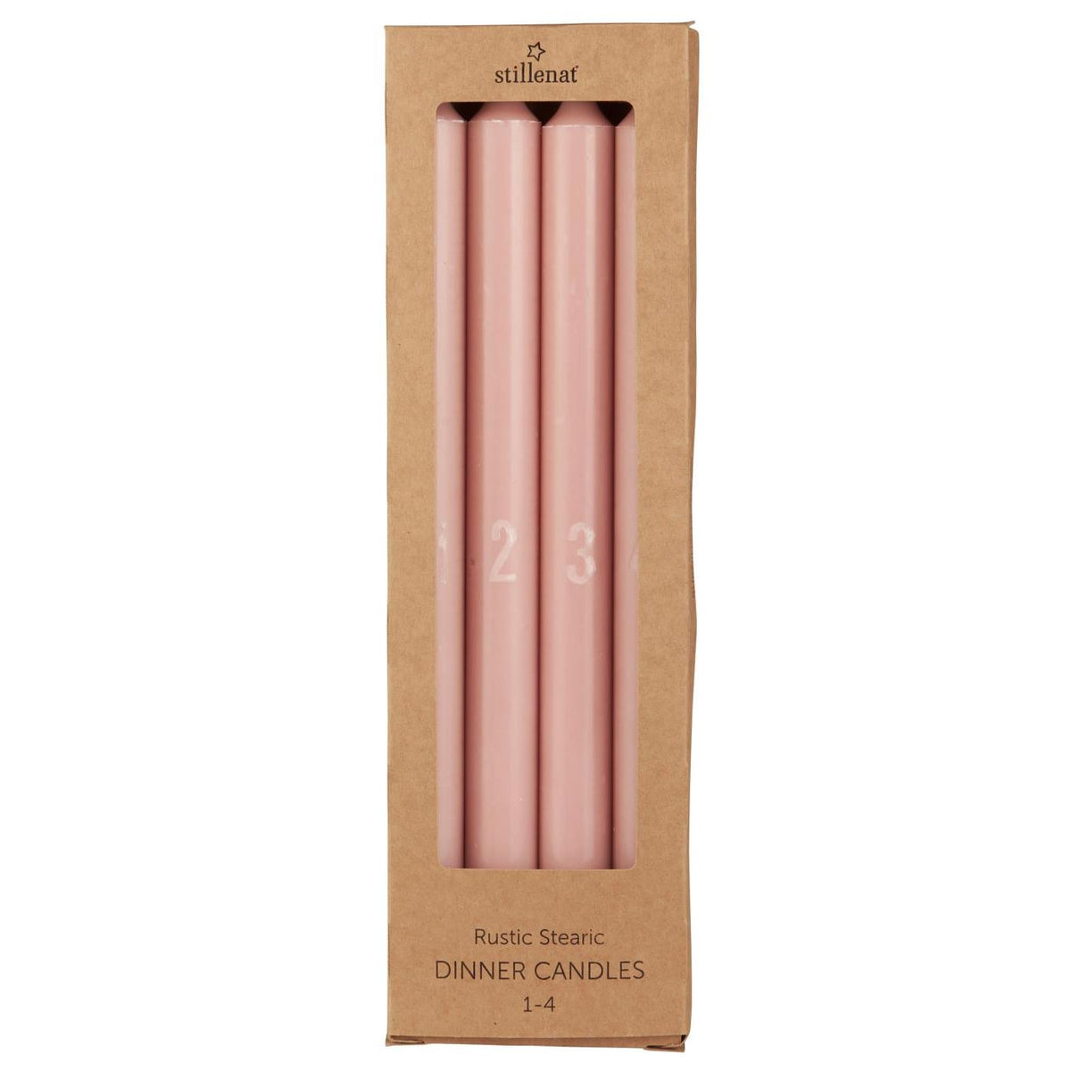 Ib Laursen adventtikynttilät 1–4 roosa 29 cm 4kpl