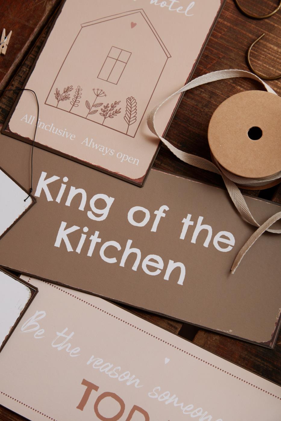 Ib Laursen kyltti - King of the kitchen