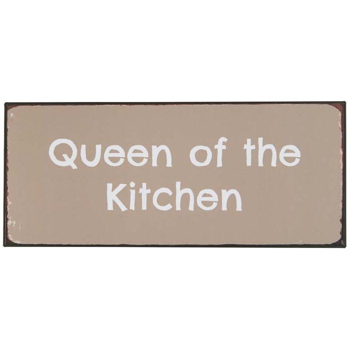 Ib Laursen metallikyltti - Queen of the kitchen