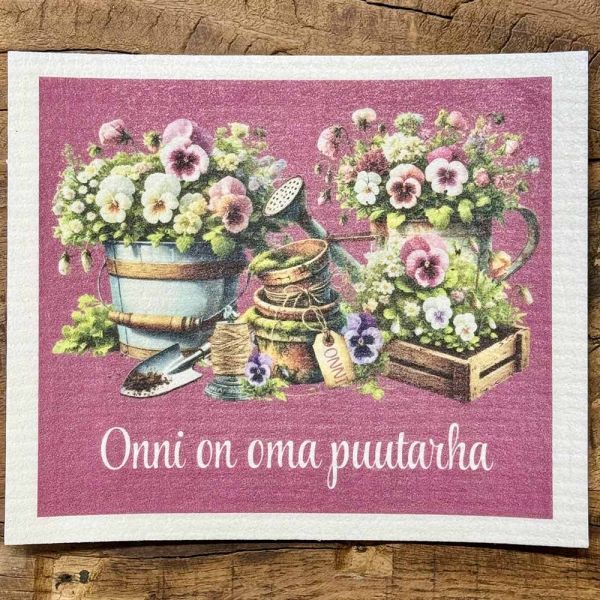Iloa Collection tiskirätti - Onni on oma puutarha