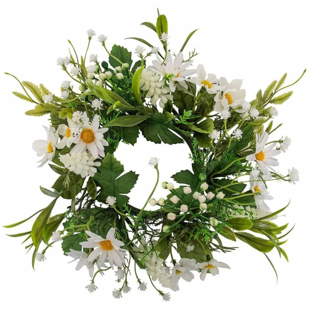 Kranssi valkoiset kukat 25 cm