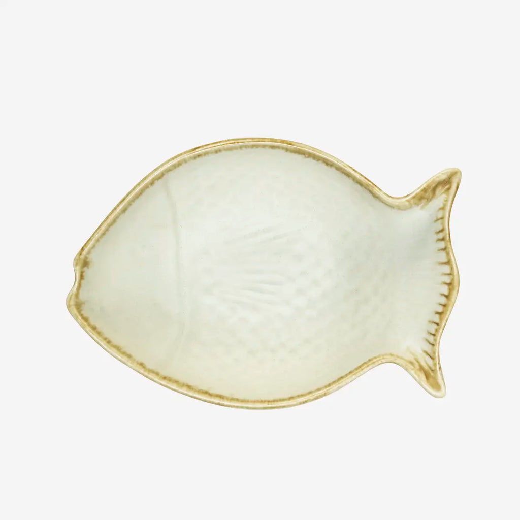 Madam Stoltz kulho kala luonnonvalkoinen 14 cm
