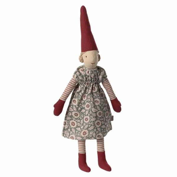 Maileg Pixy tyttö kukkamekossa 31 cm