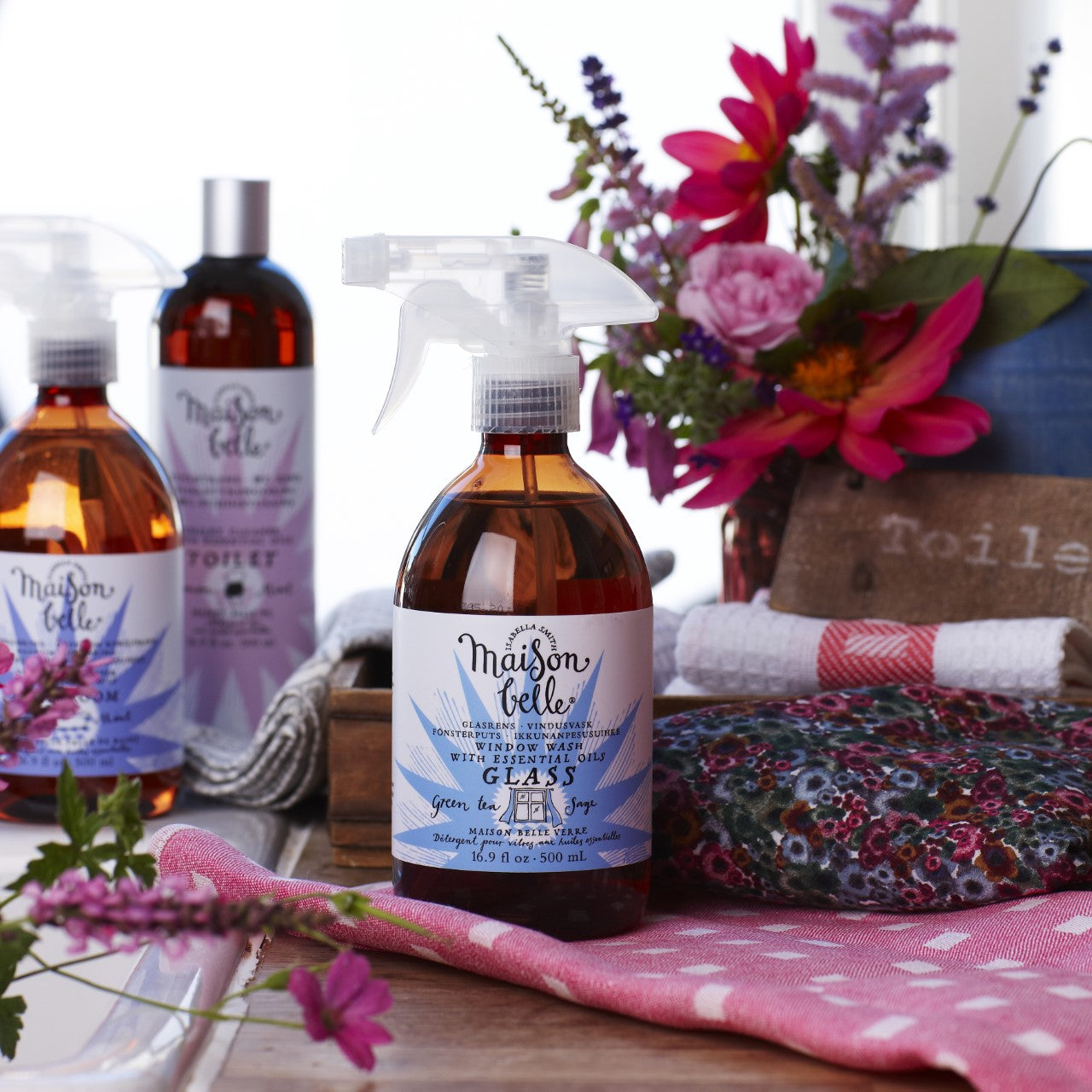 Maison Belle lasinpuhdistusaine vihreä tee & salvia 500ml