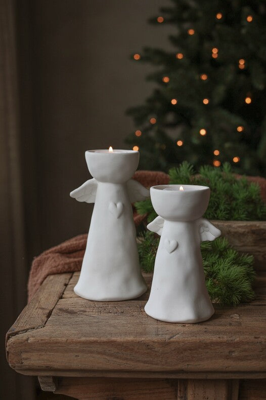 Majas Cottage enkeli maljakko / tuikkulyhty 16 cm