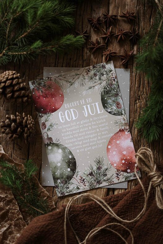 Majas Cottage joulukortti - Recept På En God Jul