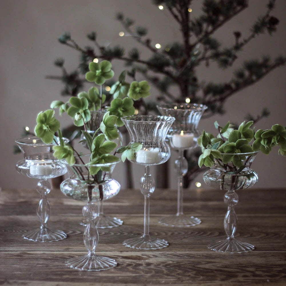 Majas Cottage Rocaille tuikkulyhty / maljakko