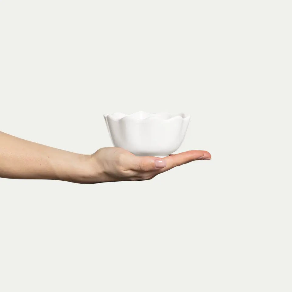 Mateus Oyster valkoinen kulho 13 cm / 3dl