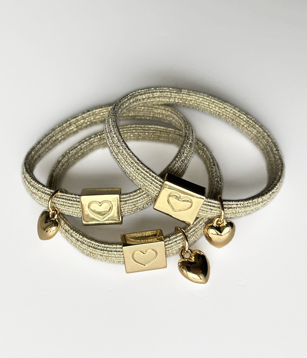 NOORDliving rannekoru / hiuslenkki kulta glitter