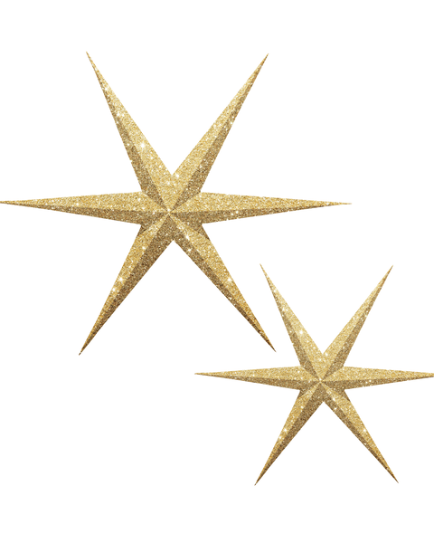 NOORDliving paperitähti kulta glitter 30 cm