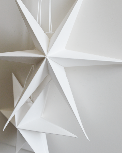 NOORDliving paperitähti valkoinen 20 cm