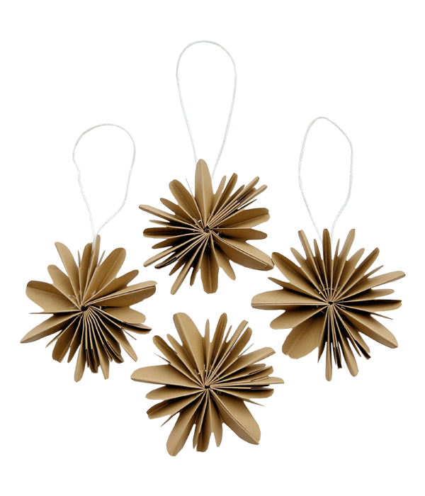 NOORDliving lumihiutale ruskea 10 cm