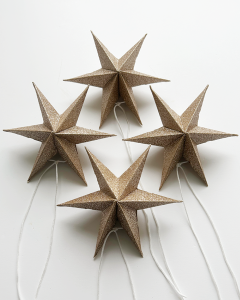 NOORDliving paperitähti kulta glitter 12 cm