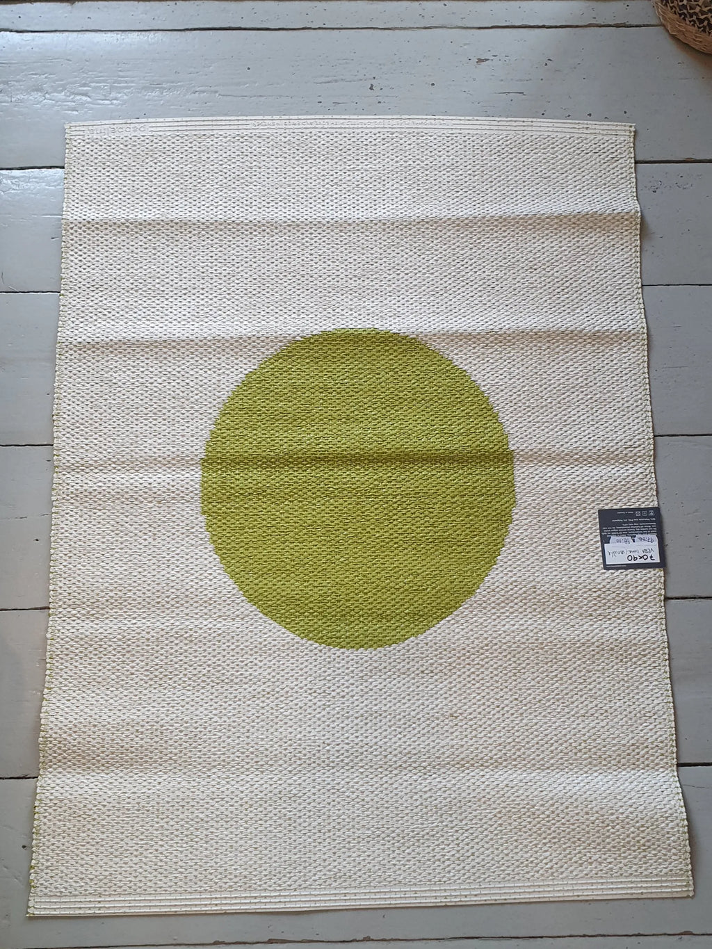 Pappelina Odd & Rare Vera lime / vanilla 70 x 90 cm