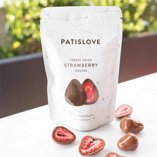 Patislove mansikkaherkku maitosuklaa 80g