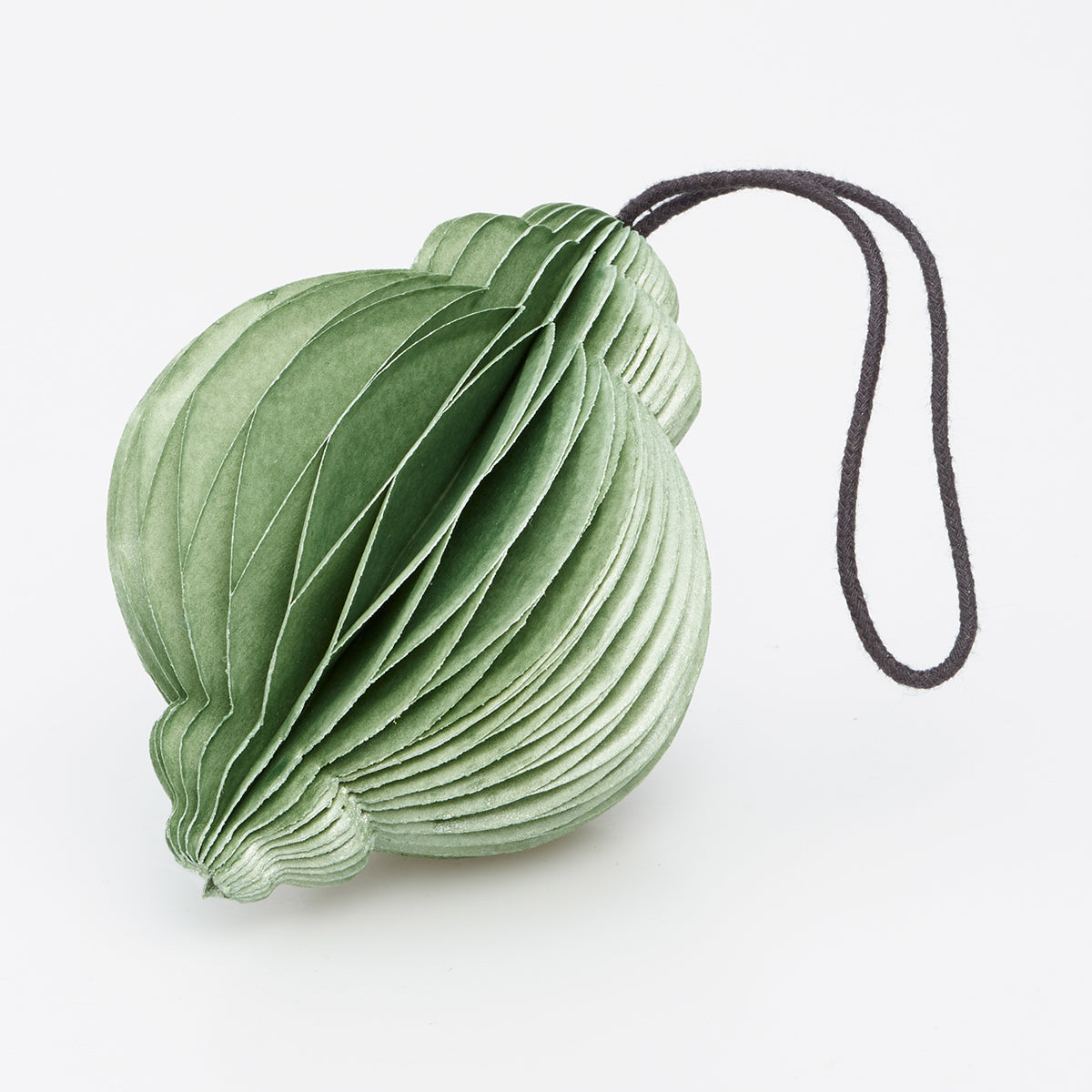 Piironki paperikoriste ornamentti hohtava vihreä