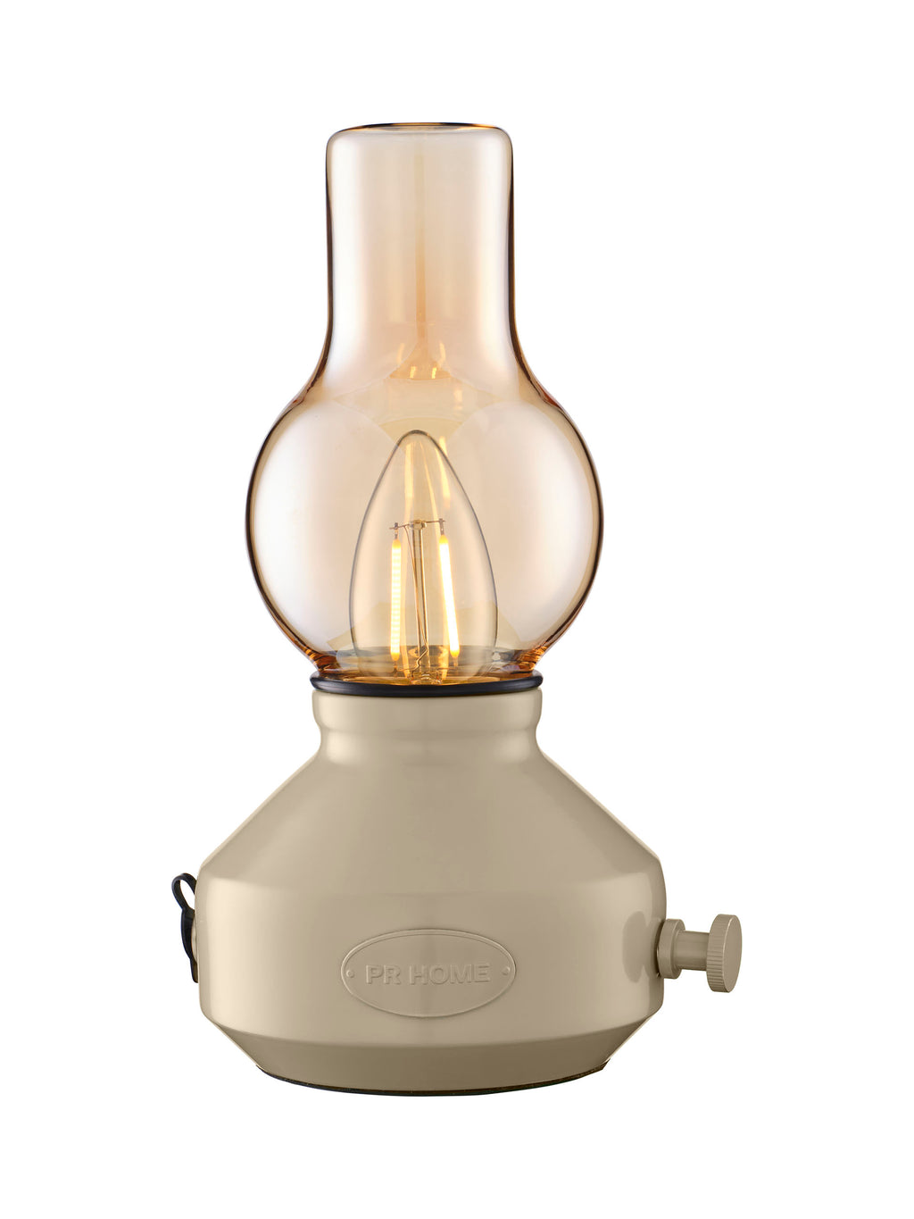PR Home Glimt ladattava pöytävalaisin beige