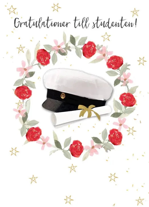 Putinki Hammond Gower 2-osainen kortti - Gratulationer till studenten