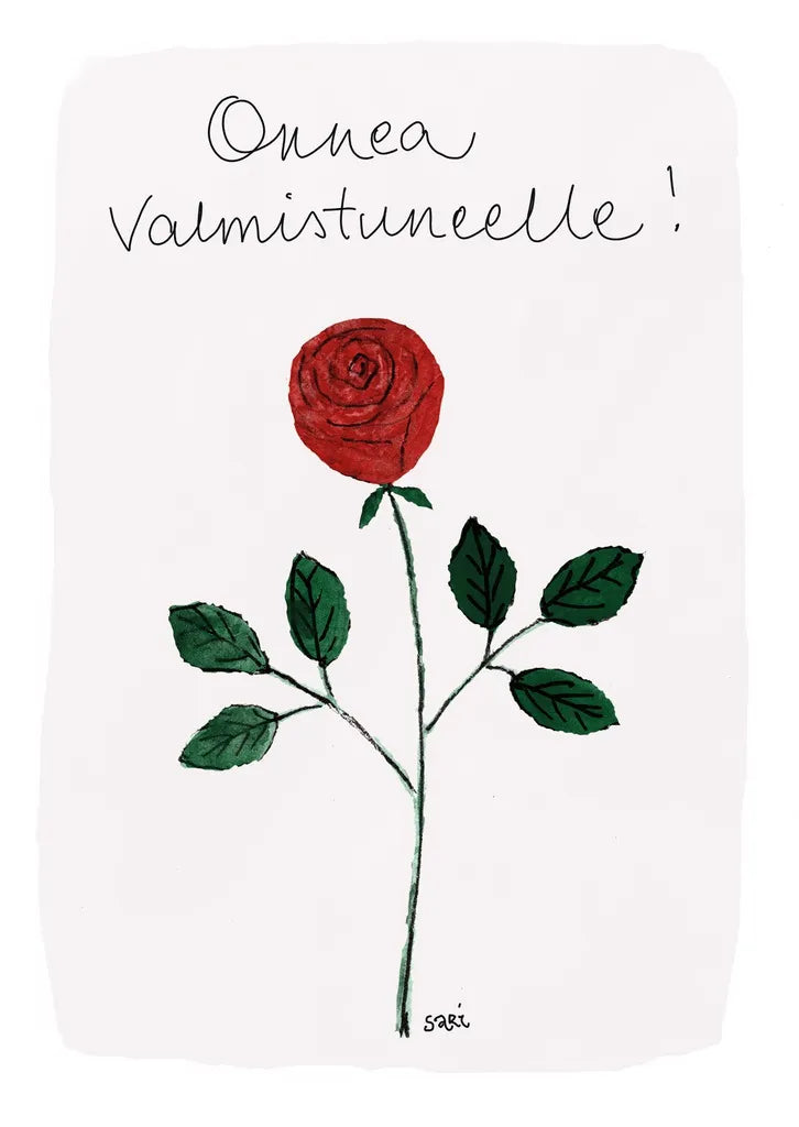 Putinki Sari's Artwork 2-osainen kortti - Onnea valmistuneelle!