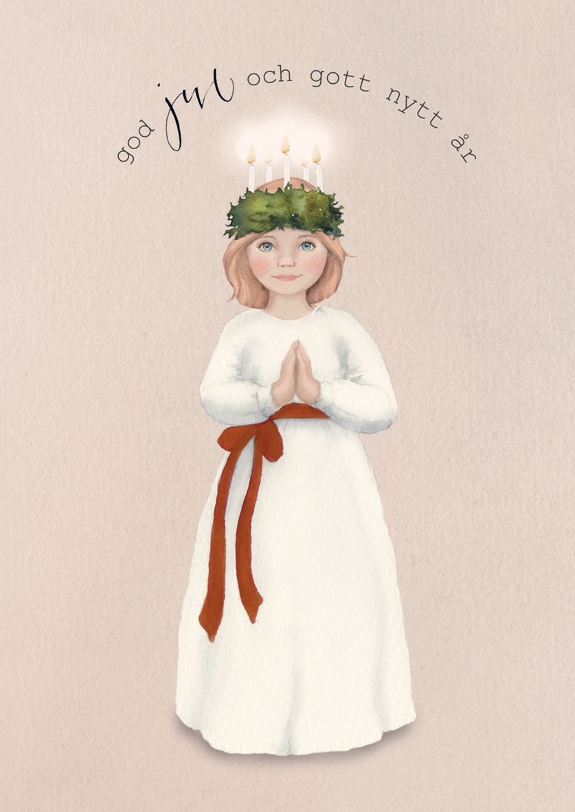 Putinki Henna Adel 2-osainen joulukortti - Lucia