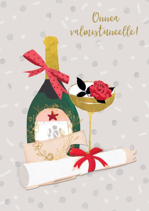 Hammond Gower 2-osainen valmistujaiskortti - Onnea valmistuneelle