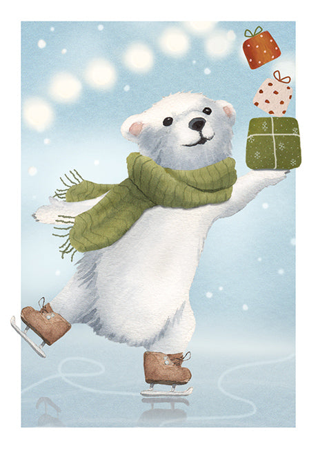 Putinki Henna Adel joulukortti - Jääkarhu