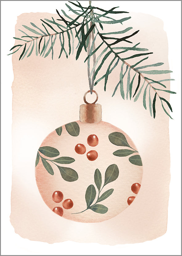 Putinki 2-osainen joulukortti Henna Adel - Joulupallo