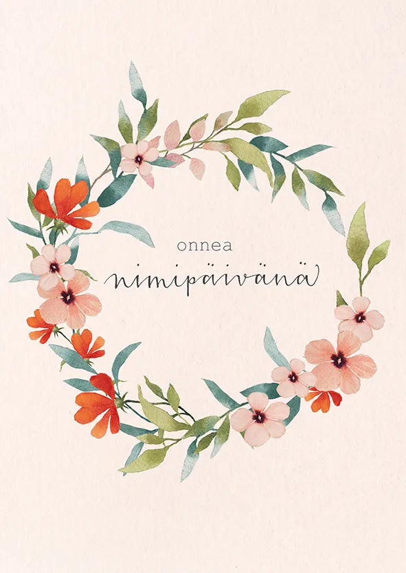 Putinki Henna Adel 2-osainen kortti - Onnea nimipäivänä