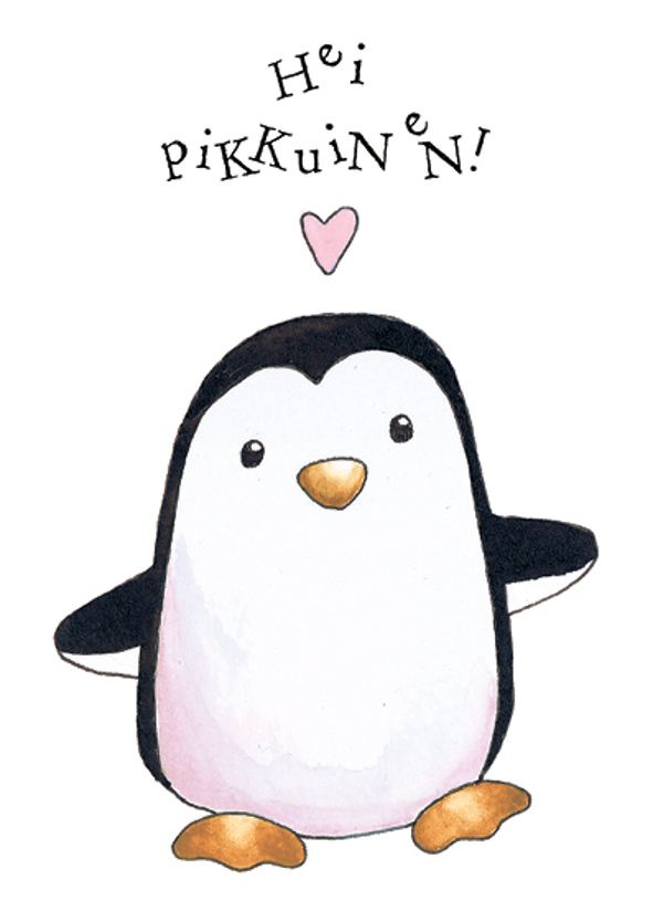 Putinki Henna Adel postikortti pinkki - Hei pikkuinen