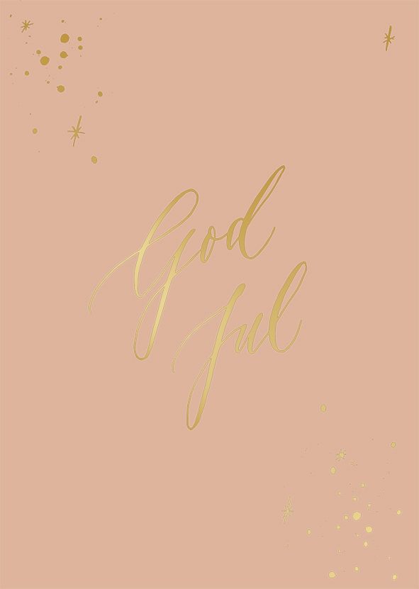Putinki Kalligrafiastudio joulukortti - God jul