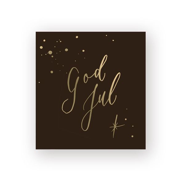 Putinki Kalligrafiastudio joulupakettikortti - God jul